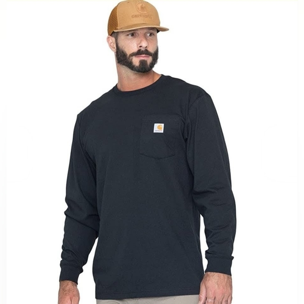 Carhartt Loose Fit Heavyweight Long-Sleeve Pocket T-Shirt, XL, EUC